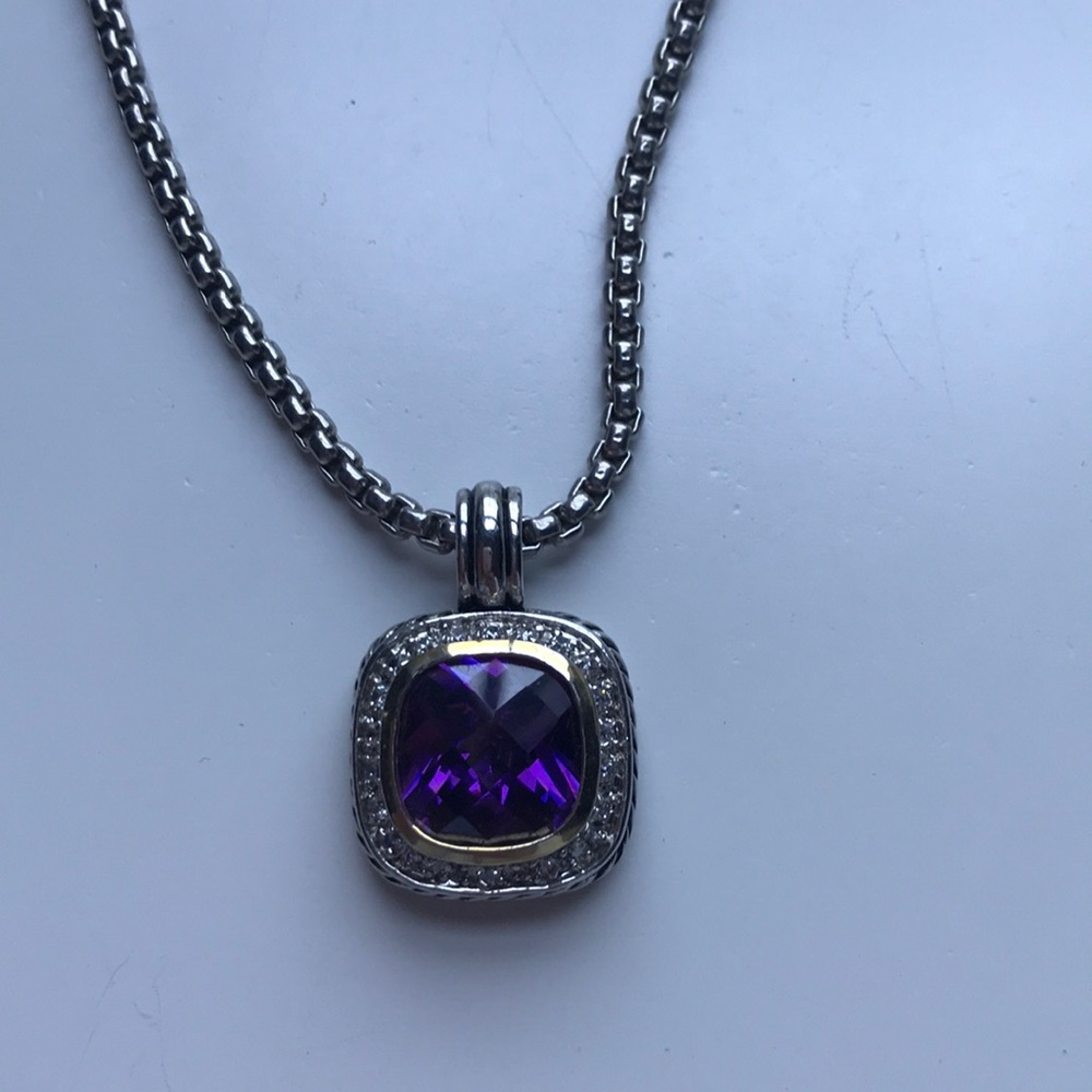 Purple David Yurman-like Necklace